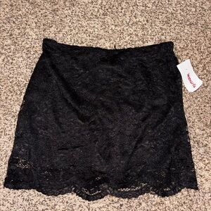 T.J.Maxx Black Lace Mini Skirt